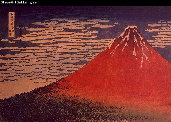 Katsushika Hokusai Mount Fuji in Clear Weather